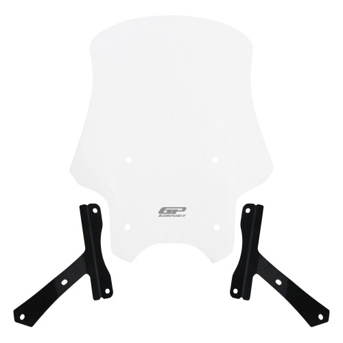 Ön Cam Şeffaf Hero X Pulse 200 2020-2024 Tur Camı Siyah GP