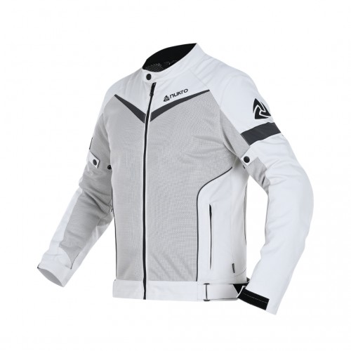Nukrowear City Gri Yazlık Fileli Erkek Motosiklet Ceketi 3XL BEDEN