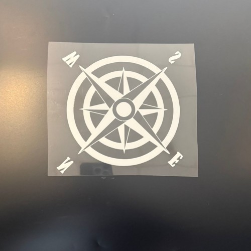 Motosiklet Kabartma Sticcer Pusula 15*15