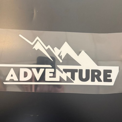 Motosiklet/Çanta Sticcer Şimşek Adventure 24*10cm 