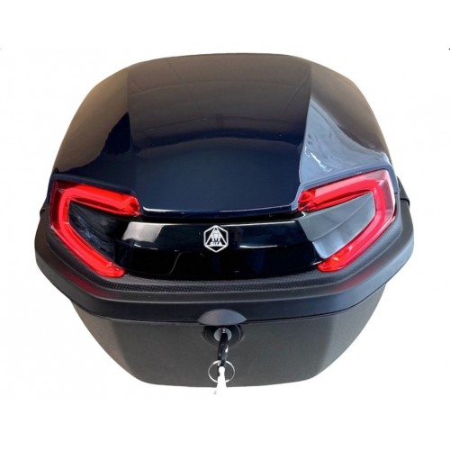 Işıklı- Sırt Dayamalı Motosiklet Çantası LACİVERT 33 Lt