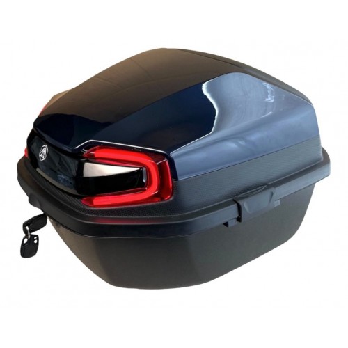 Işıklı- Sırt Dayamalı Motosiklet Çantası LACİVERT 33 Lt